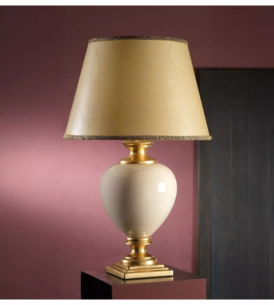 Lampada Onli "Mozart" avorio pergamena oro D45