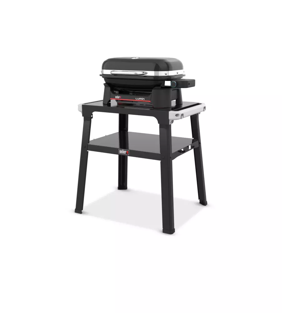 BARBECUE ELETTRICO WEBER "LUMIN COMPACT" CON STAND E GRIGLIA 43X28 CM