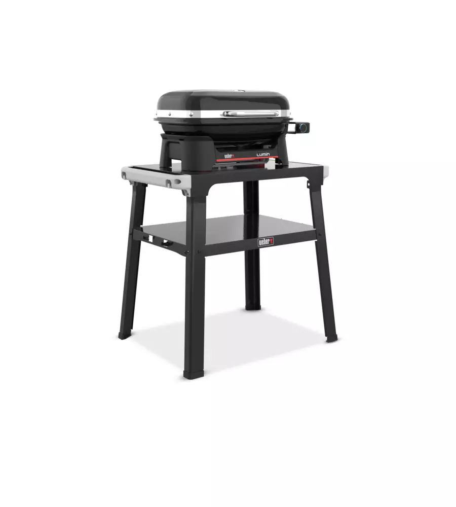 BARBECUE ELETTRICO WEBER "LUMIN COMPACT" CON STAND E GRIGLIA 43X28 CM