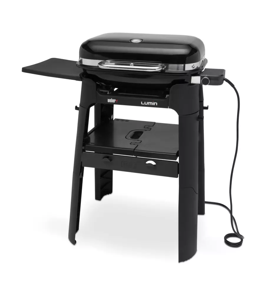 BARBECUE ELETTRICO WEBER "LUMIN" CON STAND E GRIGLIA 49X33 CM
