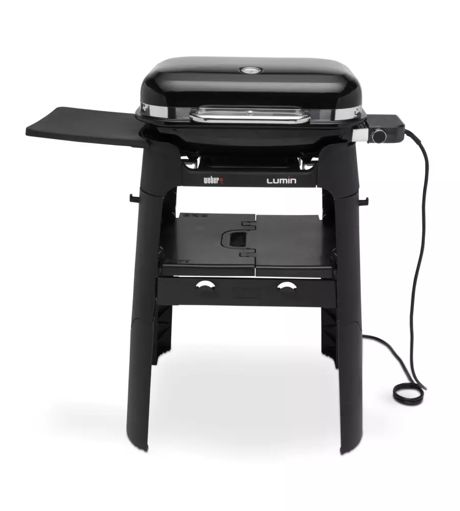 BARBECUE ELETTRICO WEBER "LUMIN" CON STAND E GRIGLIA 49X33 CM