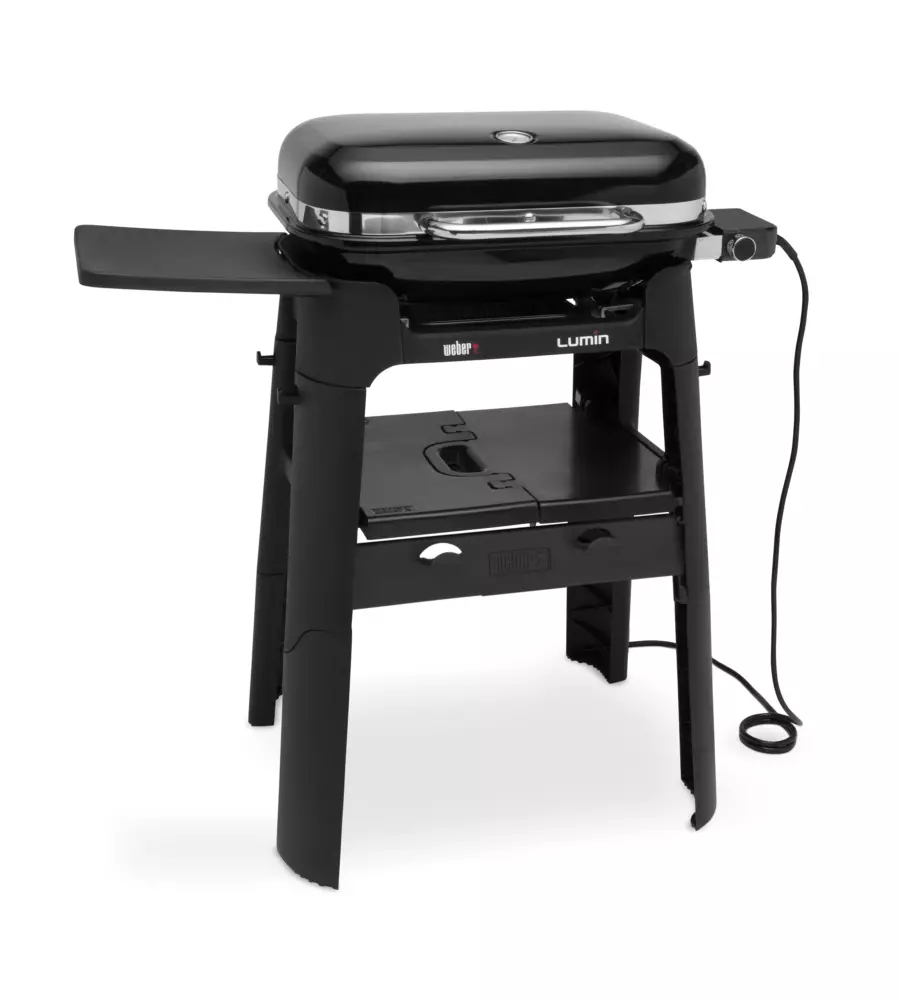 BARBECUE ELETTRICO WEBER "LUMIN" CON STAND E GRIGLIA 49X33 CM