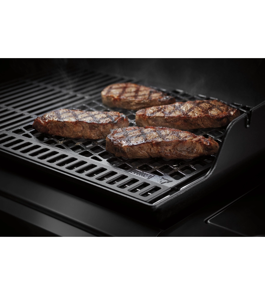 GRIGLIA ROSOLATURA A DOPPIO LATO PER BARBECUE WEBER IN GHISA SMALTATA