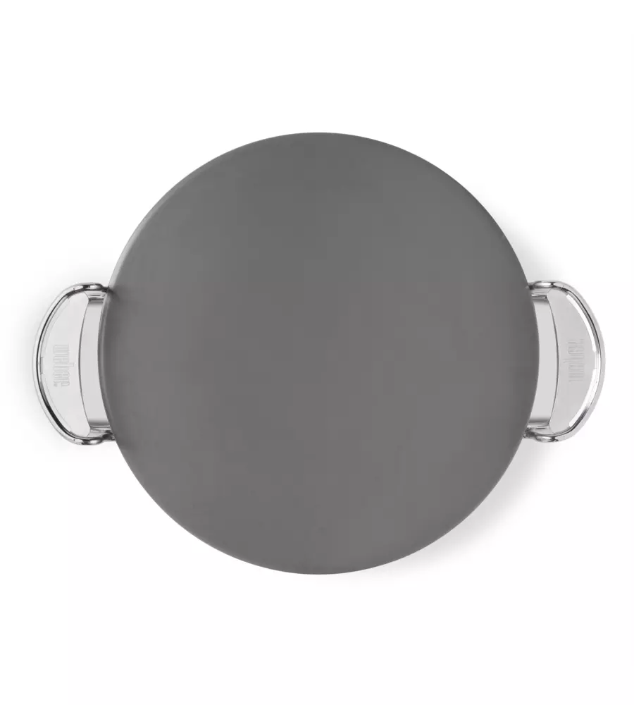 PIETRA SMALTATA PIZZA ROTONDA PER BARBECUE WEBER "CRAFTED" IN CORDIERITE