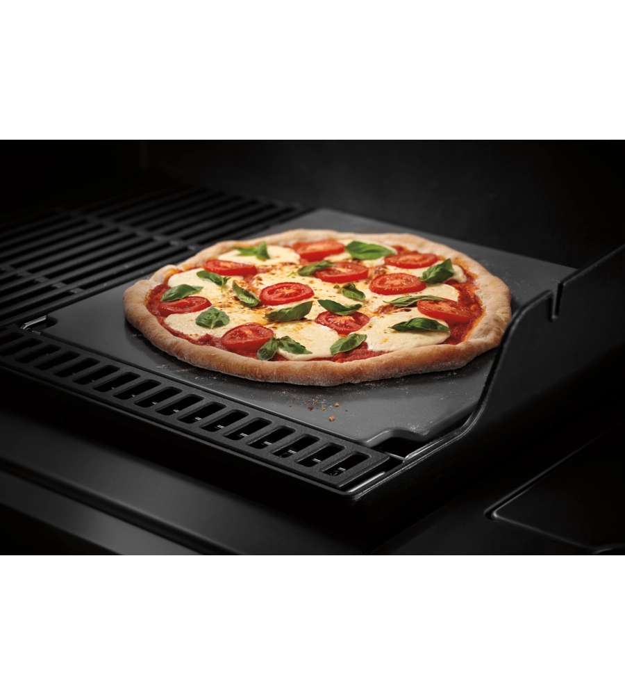 PIETRA SMALTATA PIZZA QUADRATA PER BARBECUE WEBER "CRAFTED" IN CORDIERITE 41,5X40,5X1,3 CM