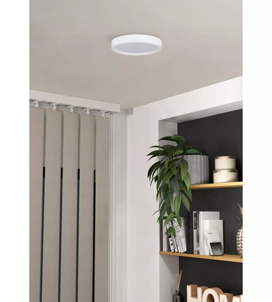 Plafoniera led Eglo "Idun" bianco 4000k 21 cm