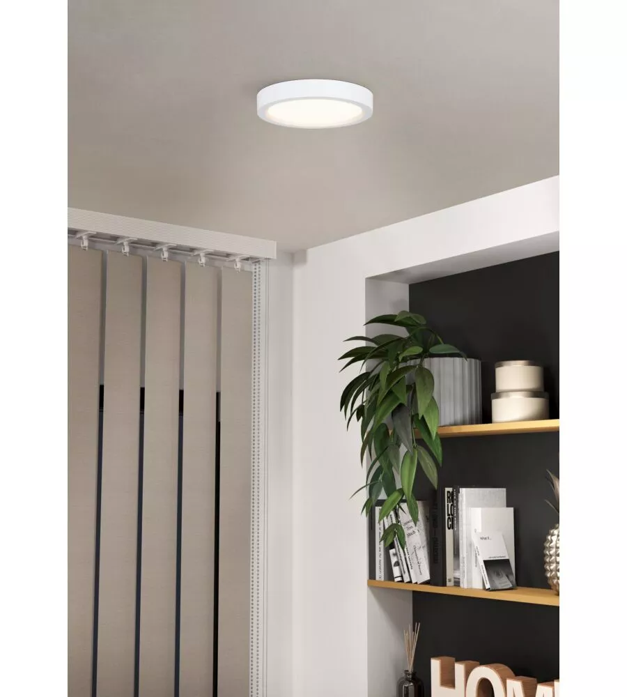Plafoniera led Eglo "Idun" bianco 4000k 21 cm