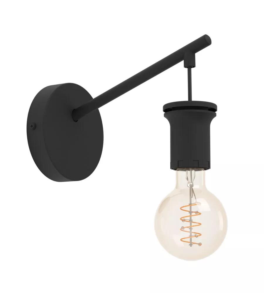 Applique Eglo "Capoliveri" nero e27