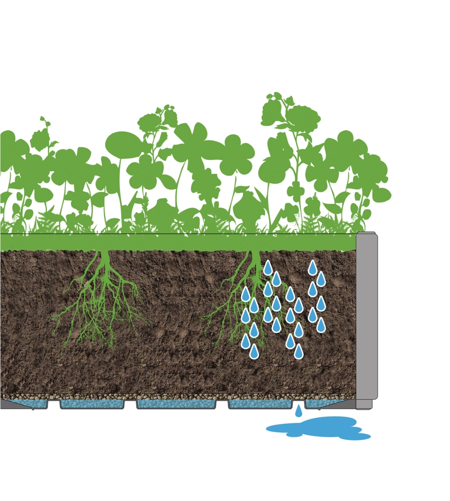 Fioriera da esterno con spalliera "Ethica" grafite 80x36x140 cm