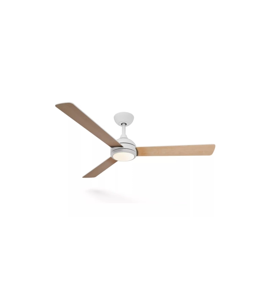 Ventilatore da soffitto Philips "Velyx" con led incluso legno chiaro 3 pale