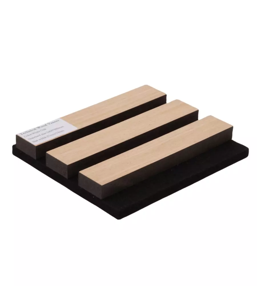 Rivestimento murale fonoassorbente Cosmo quercia 60x2,2x120 cm