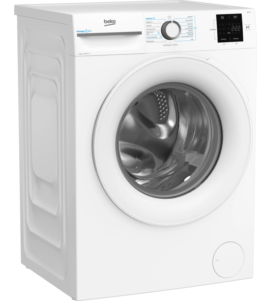 LAVATRICE A LIBERA INSTALLAZIONE BEKO "ENERGY SPIN" CARICO 9 KG - COD. BMWU3921W