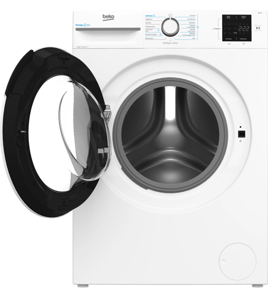 LAVATRICE A LIBERA INSTALLAZIONE BEKO "ENERGY SPIN" CARICO 9 KG - COD. BMWU3921W