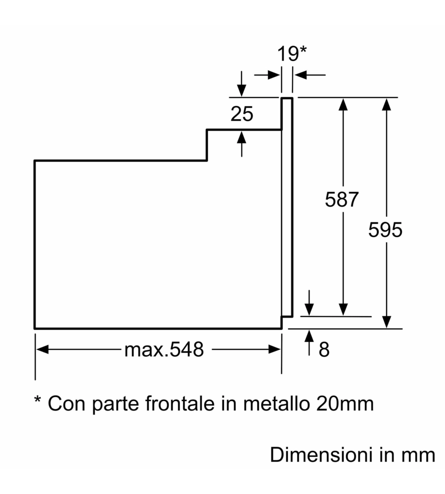 FORNO MULTIFUNZIONE DA INCASSO BOSCH "SERIE 2" 3300 W - COD. HBF011BR0