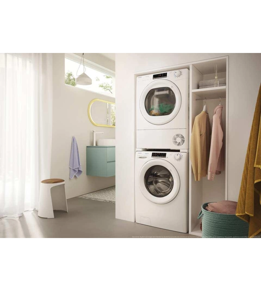 ASCIUGATRICE A LIBERA INSTALLAZIONE CANDY "SMART PRO" A POMPA DI CALORE CARICO 9 KG CON WI-FI - COD. CRO EH9N2TE-S