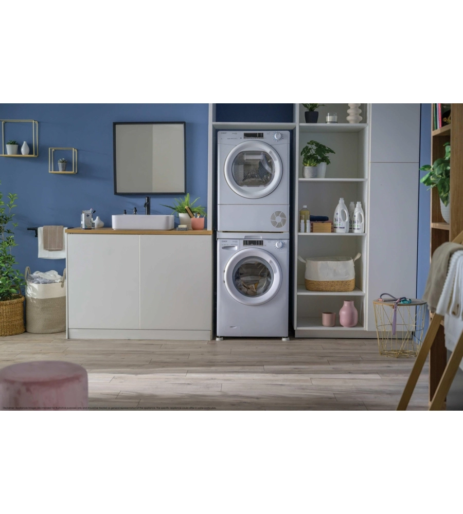 ASCIUGATRICE A LIBERA INSTALLAZIONE CANDY "SMART PRO" A POMPA DI CALORE CARICO 9 KG CON WI-FI - COD. CRO EH9N2TE-S