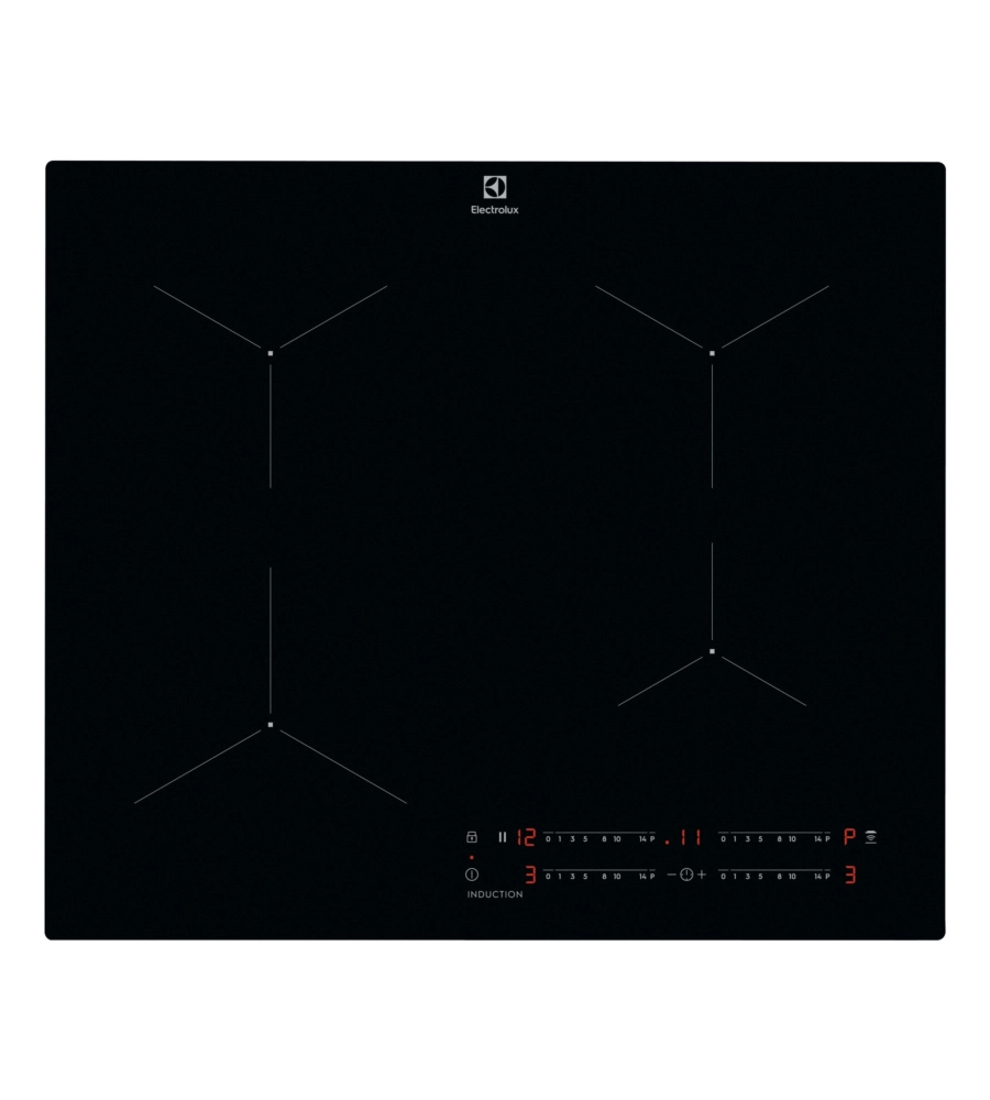 PIANO COTTURA A INDUZIONE DA INCASSO ELECTROLUX "LIL61443C" NERO 4 FUOCHI 60 CM