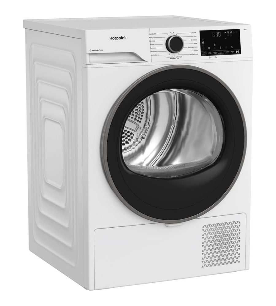 ASCIUGATRICE A LIBERA INSTALLAZIONE HOTPOINT "DELICA" A POMPA DI CALORE CARICO 9 KG - COD. HPT 93D BS IT