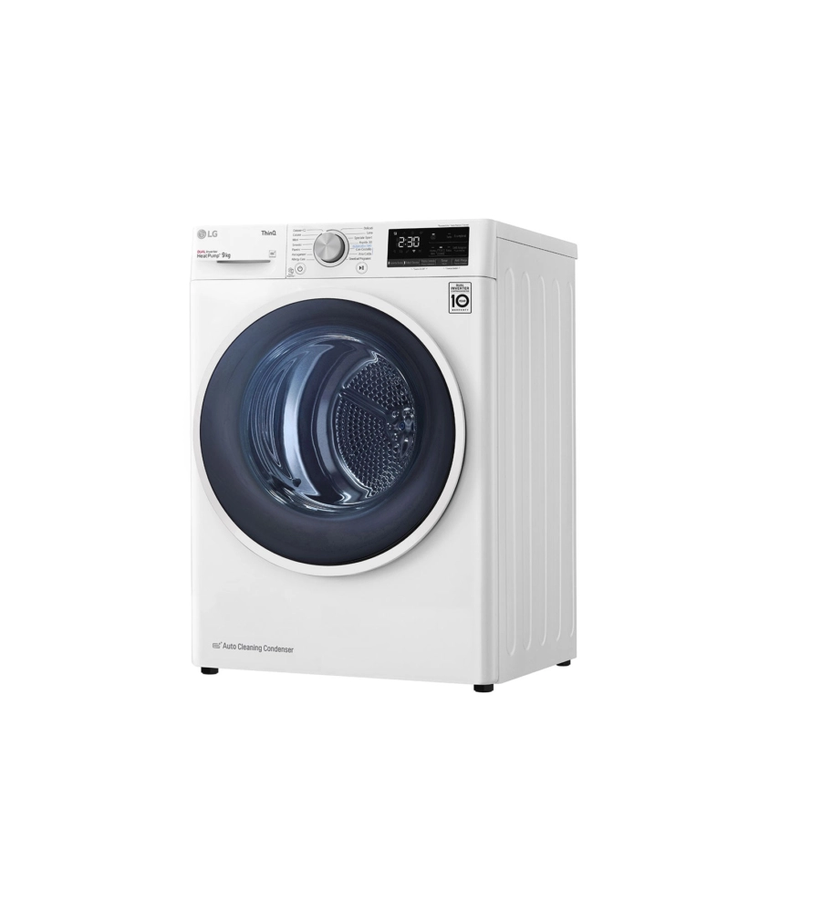 ASCIUGATRICE A LIBERA INSTALLAZIONE LG A POMPA DI CALORE CARICO 9 KG CON WI-FI - COD. RH90V9AVHN