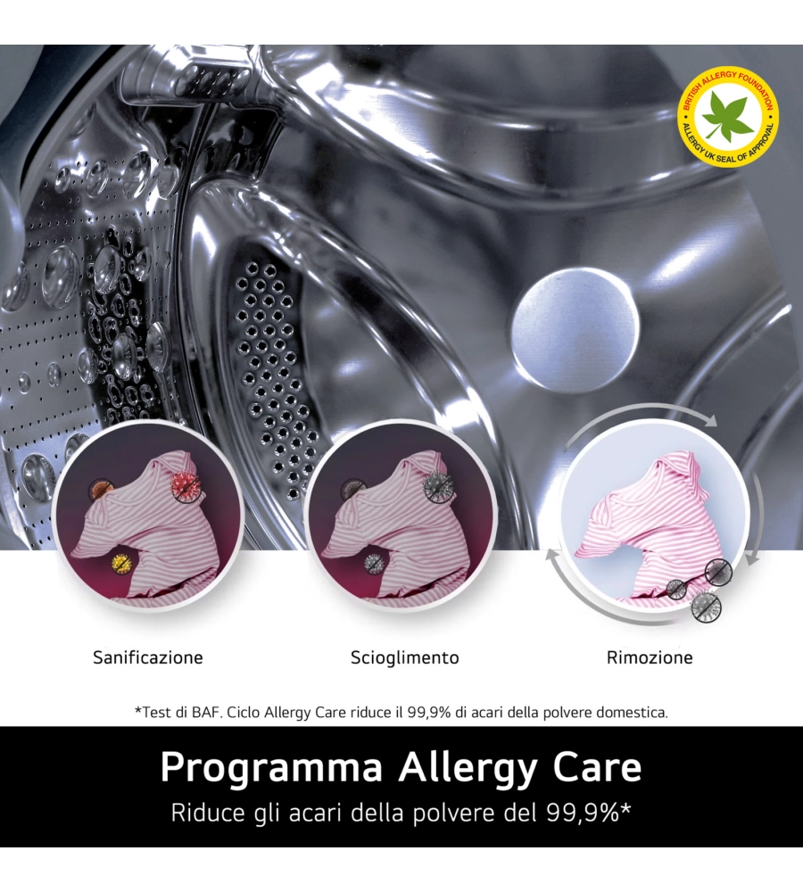 LAVASCIUGA A LIBERA INSTALLAZIONE LG "MOTION" CARICO 8+5 KG CON WI-FI - COD. W4NX1085NWB