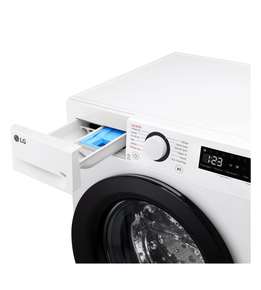 LAVATRICE A LIBERA INSTALLAZIONE LG "SERIE R3" CARICO 11 KG - COD. F4R3011NSWB
