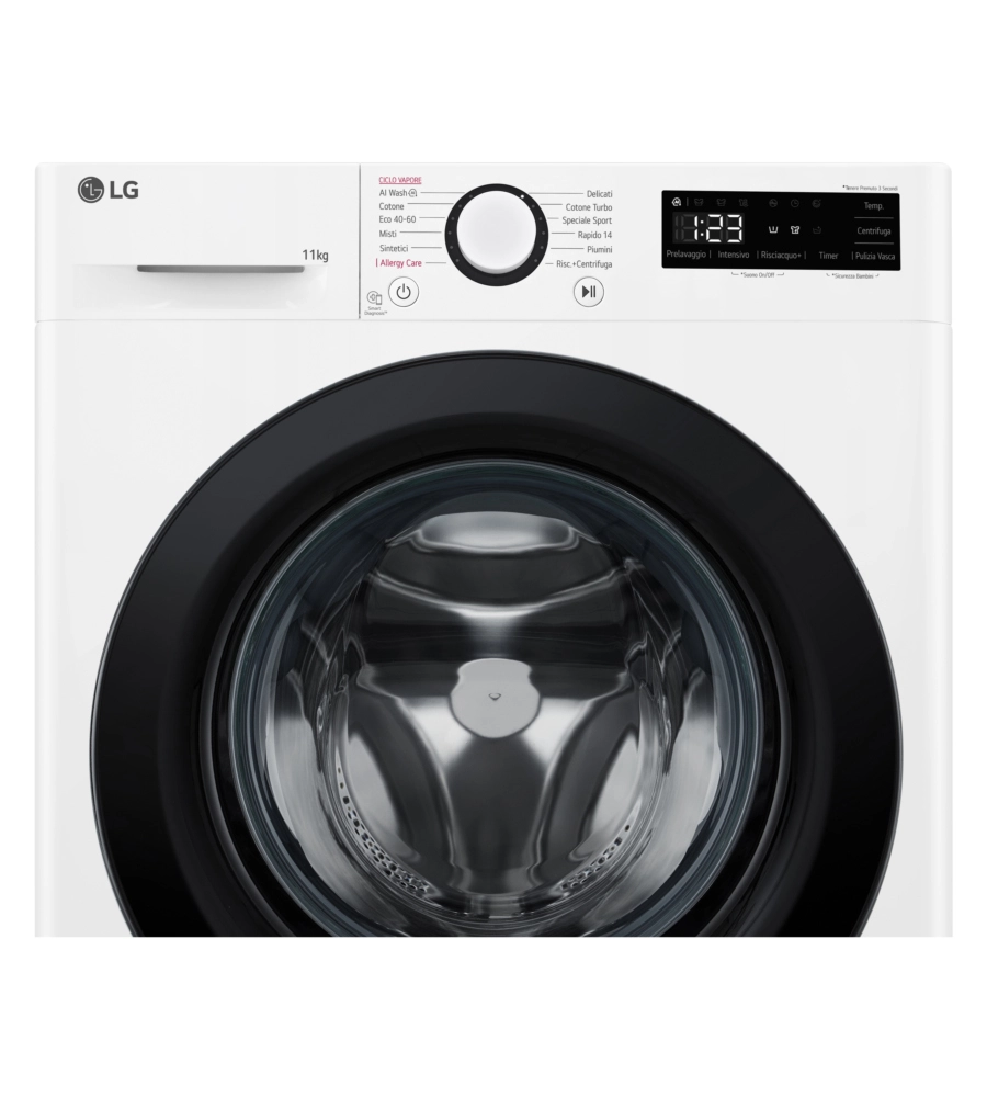 LAVATRICE A LIBERA INSTALLAZIONE LG "SERIE R3" CARICO 11 KG - COD. F4R3011NSWB