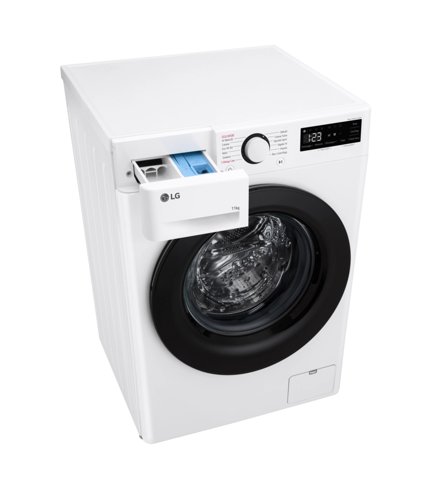 LAVATRICE A LIBERA INSTALLAZIONE LG "SERIE R3" CARICO 11 KG - COD. F4R3011NSWB
