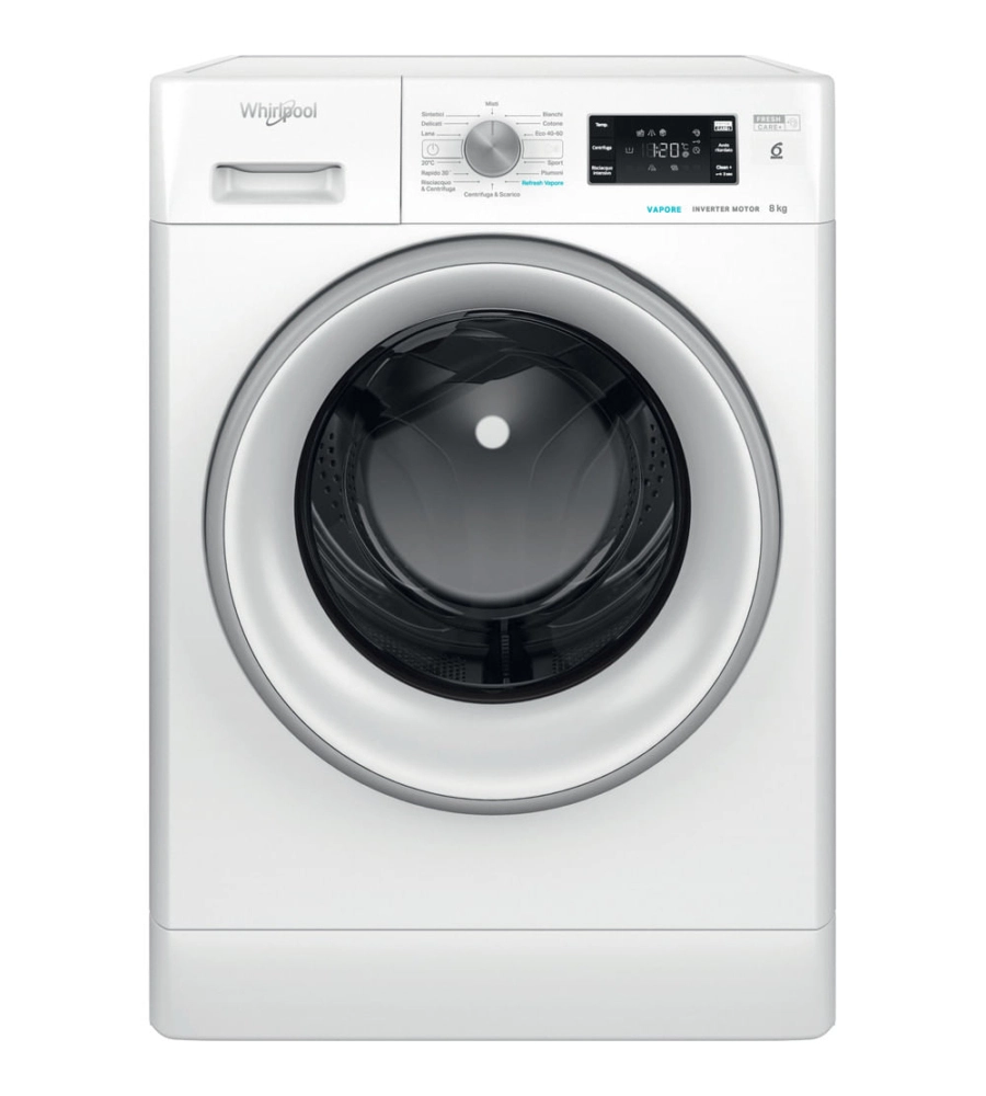 LAVATRICE A LIBERA INSTALLAZIONE WHIRPOOL "FRESHCARE" CARICO 8 KG - COD. FFB 846 SV IT