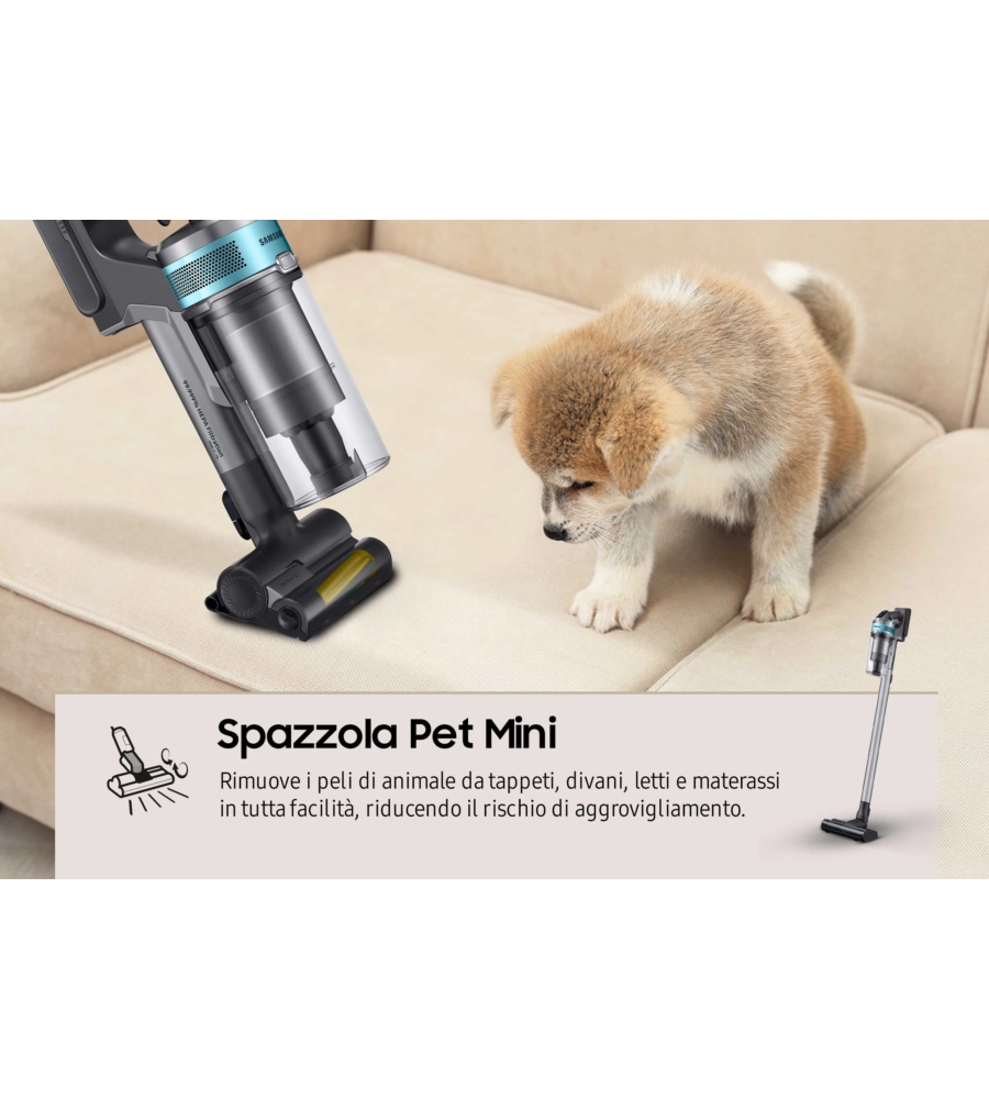 ASPIRAPOLVERE SENZA FILO SAMSUNG "JET 75E PET" 200 W - COD. VS20B75AGR1
