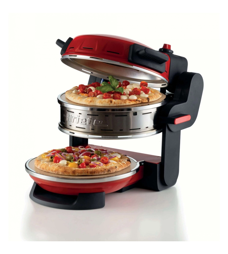 FORNO PIZZA DOPPIO ELETTRICO ARIETE "927" ROSSO 2 PIZZE