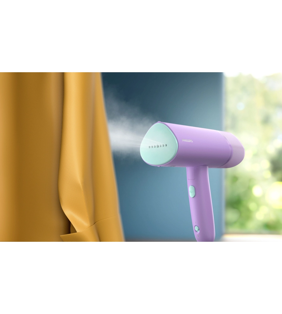 FERRO DA STIRO VERTICALE A VAPORE PORTATILE PHILIPS "SERIE 3000" VIOLA 1000 W - COD. STH3010/30