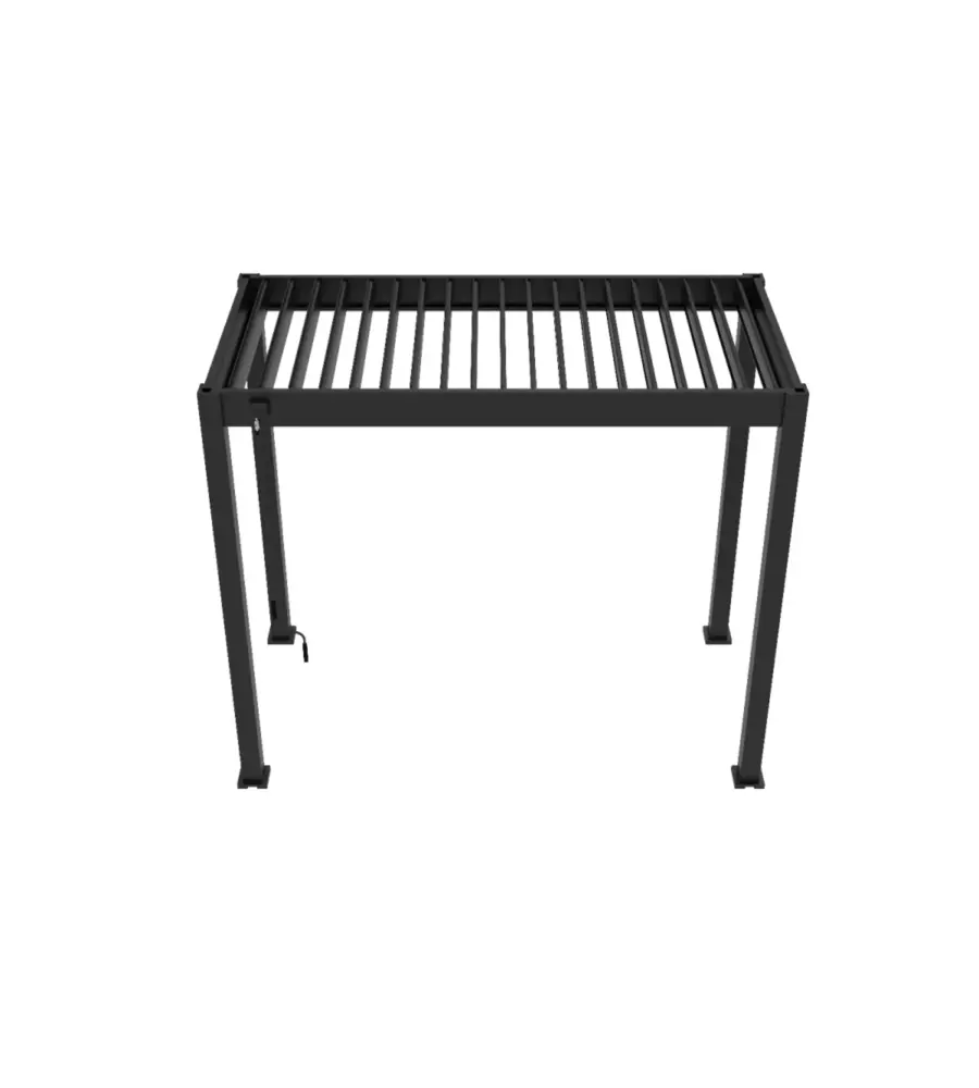 PERGOLA BIOCLIMATICA OMBRÉA "BBQ" IN ALLUMINIO ANTRACITE 302,3X146,8X255,8 CM