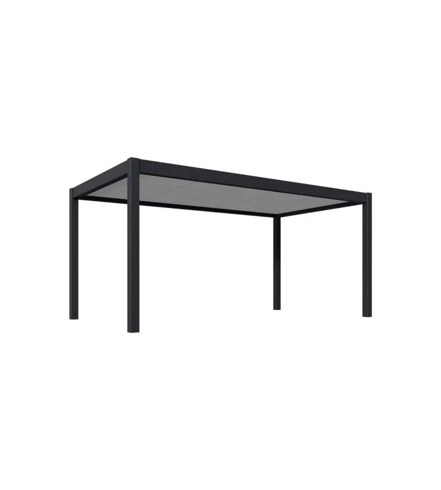 TETTOIA AUTO SINGOLA OMBRÉA IN ALLUMINIO ANTRACITE 300X507,5X255 CM