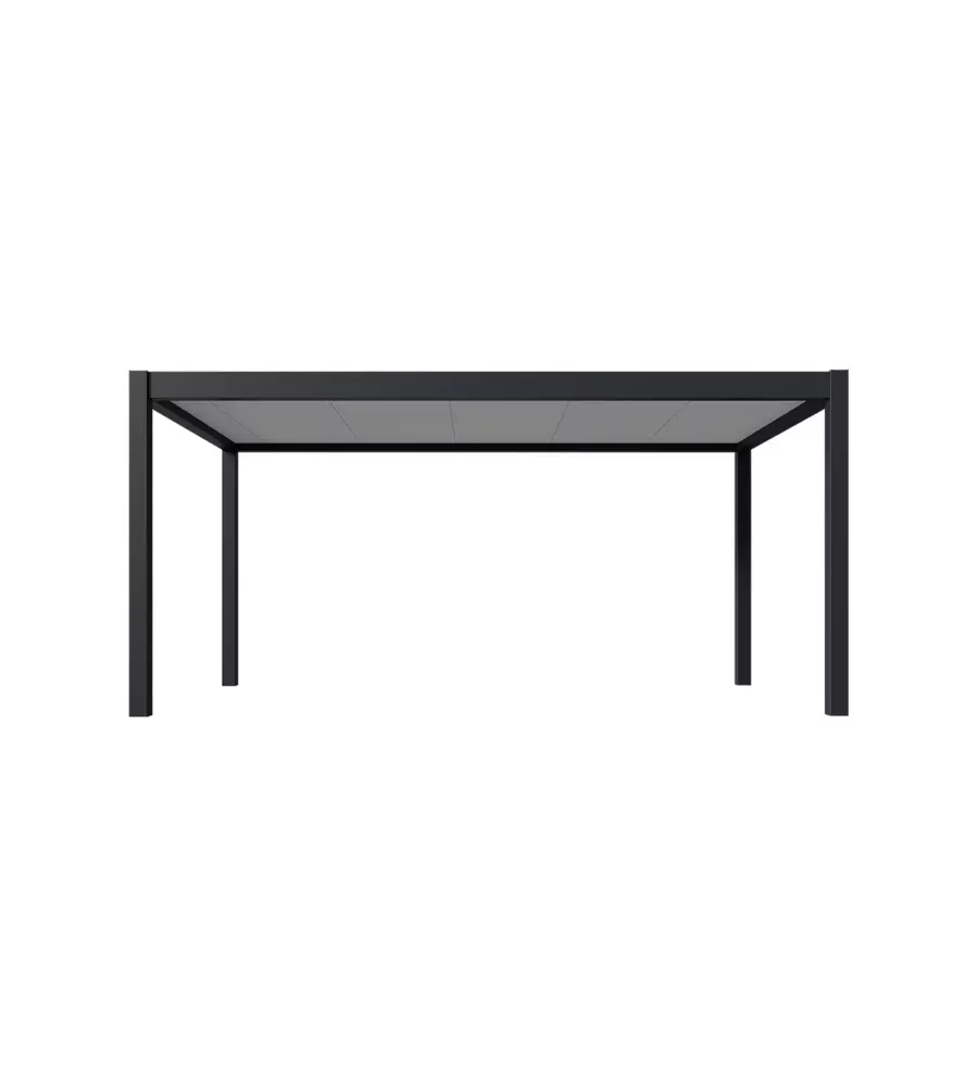 TETTOIA AUTO SINGOLA OMBRÉA IN ALLUMINIO ANTRACITE 300X507,5X255 CM