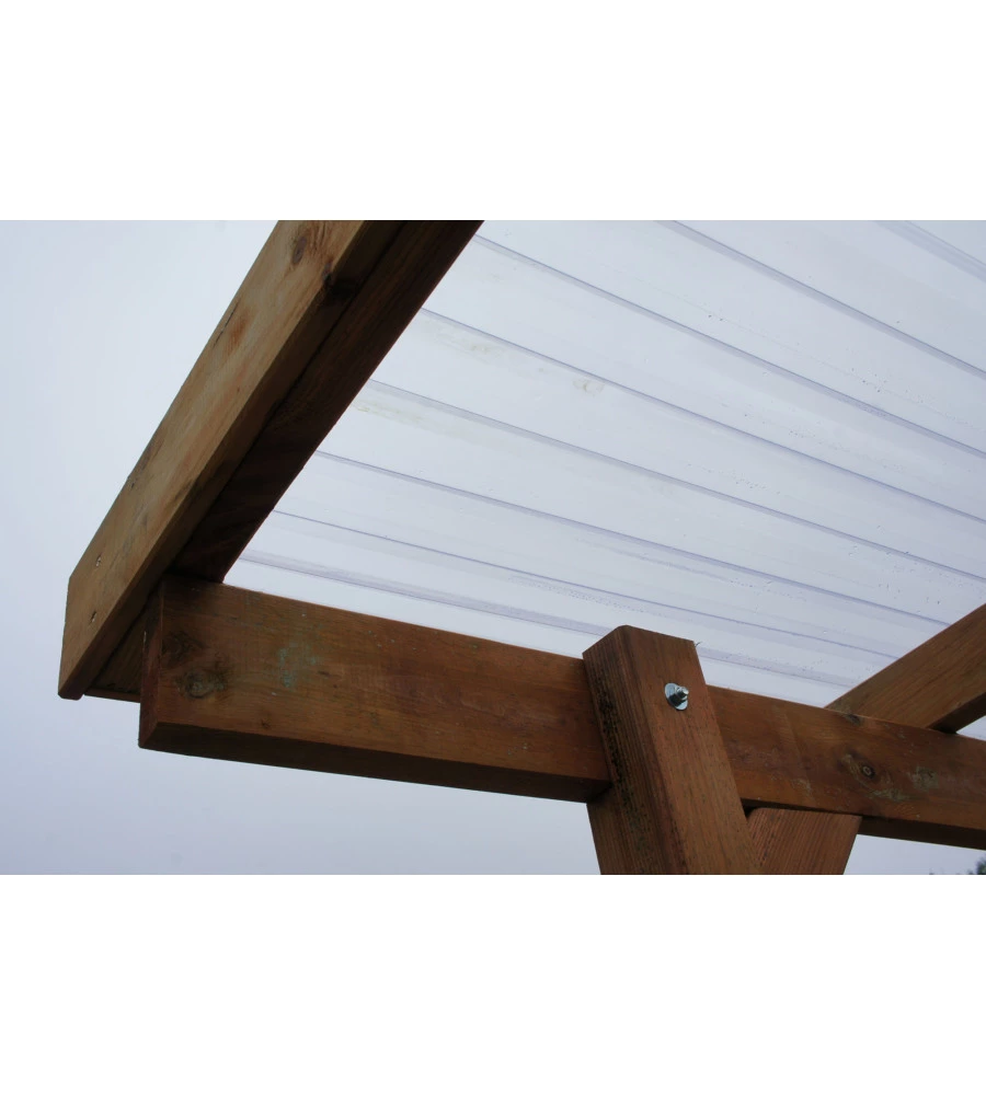 TETTOIA AUTO SINGOLA CHALET ET JARDIN IN LEGNO DI ABETE 304X502X223 CM