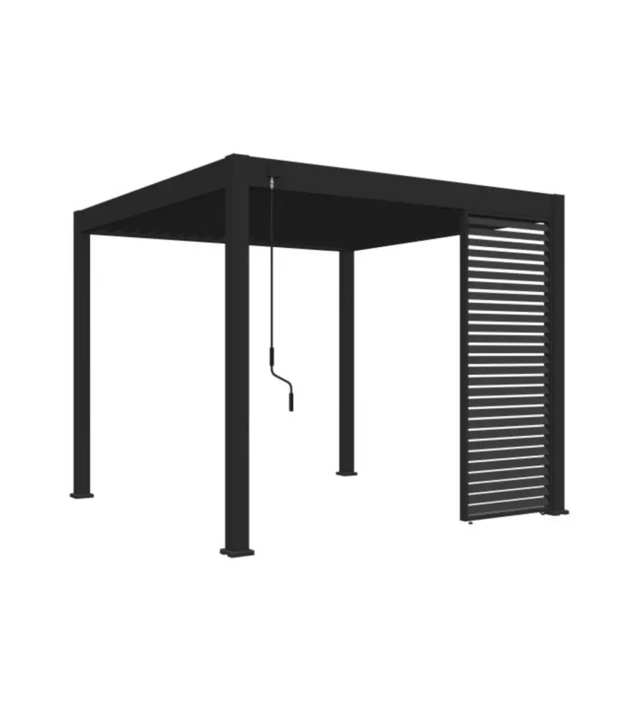 PANNELLO LATERALE PER PERGOLA OMBRÉA "VS"  IN ALLUMINIO ANTRACITE 1 MT