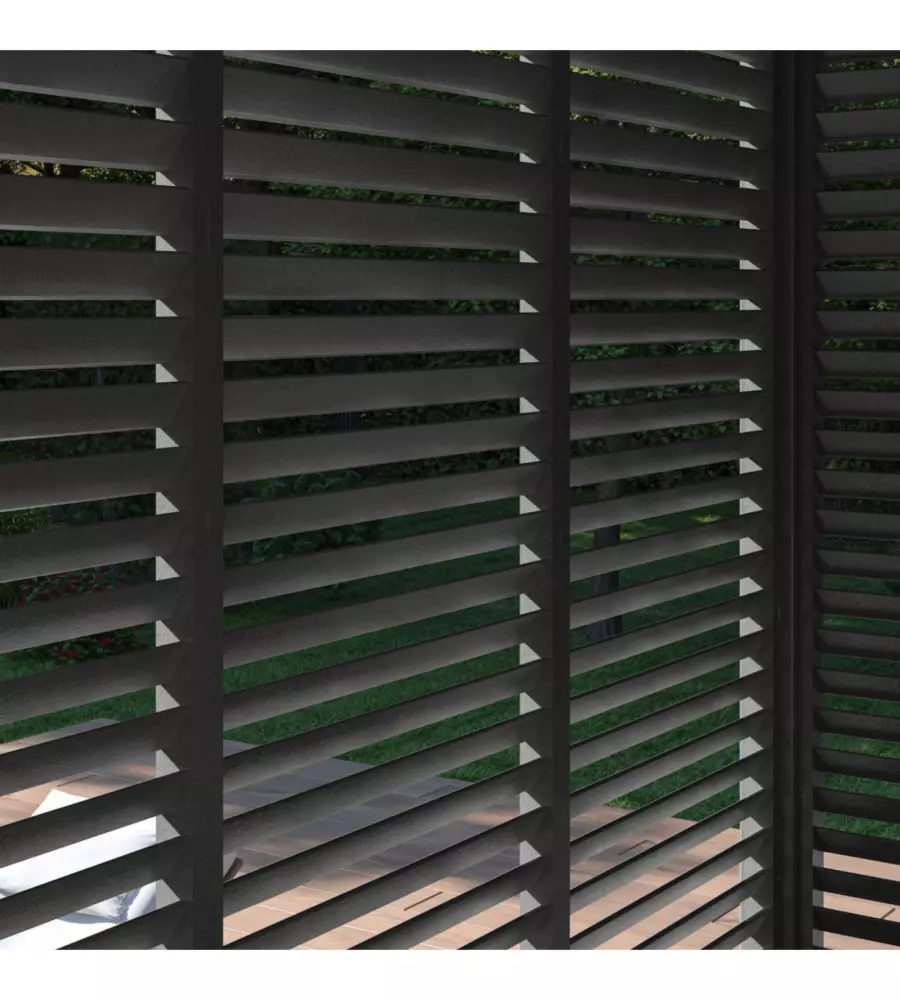 PANNELLO LATERALE PER PERGOLA OMBRÉA "VS"  IN ALLUMINIO ANTRACITE 1 MT