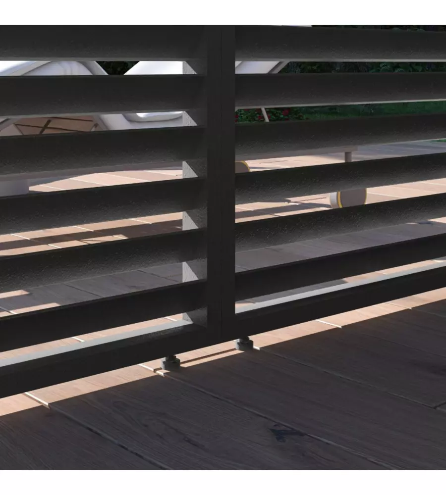 PANNELLO LATERALE PER PERGOLA OMBRÉA "VS"  IN ALLUMINIO ANTRACITE 1 MT