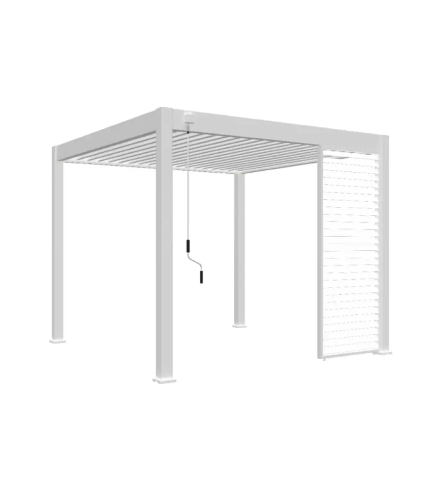 PANNELLO LATERALE PER PERGOLA OMBRÉA "VS" IN ALLUMINIO BIANCO 1 MT
