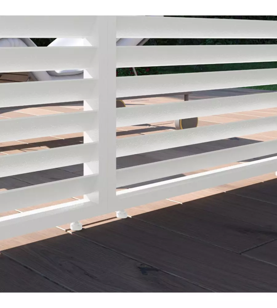 PANNELLO LATERALE PER PERGOLA OMBRÉA "VS" IN ALLUMINIO BIANCO 1 MT