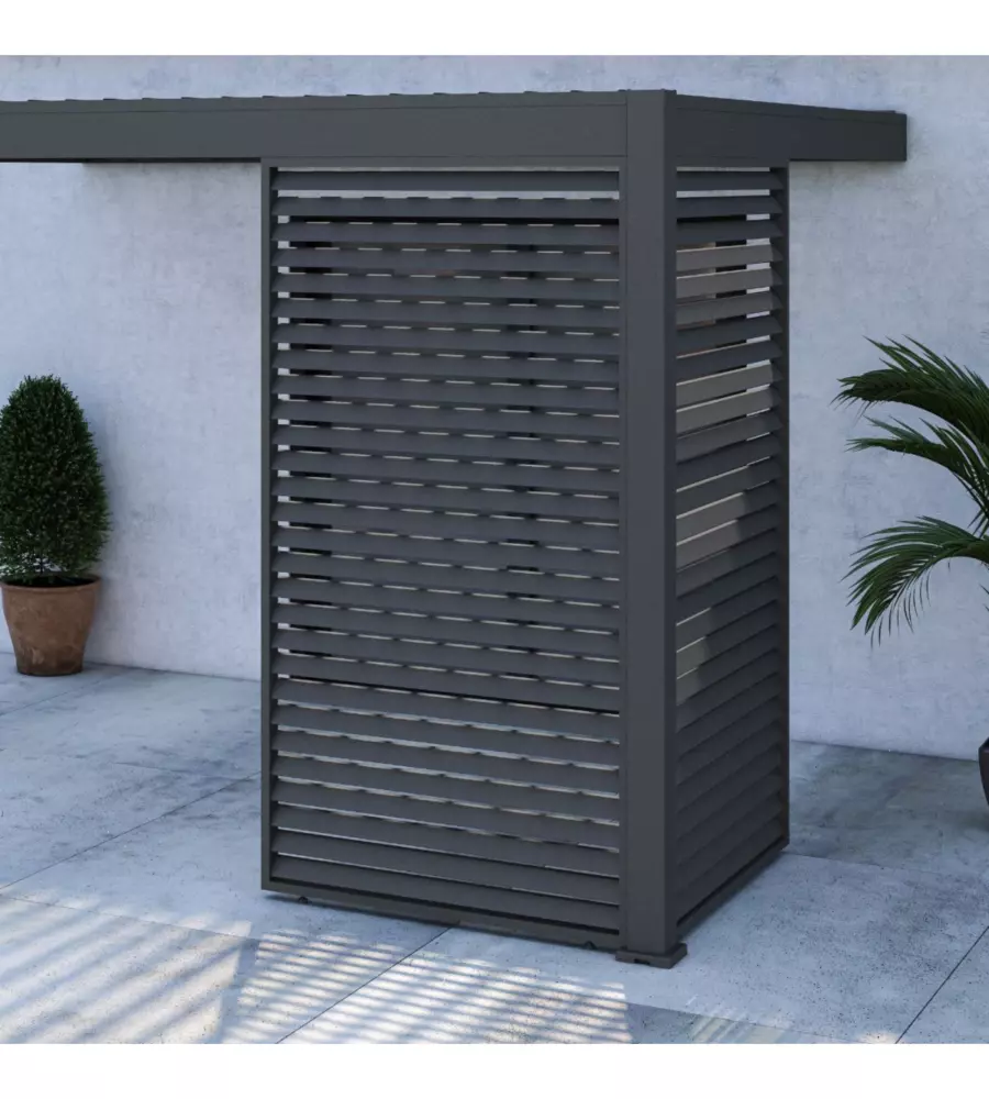 PANNELLO A LAMELLE PER PERGOLA OMBRÉA "VS"  IN ALLUMINIO ANTRACITE 1,3 MT