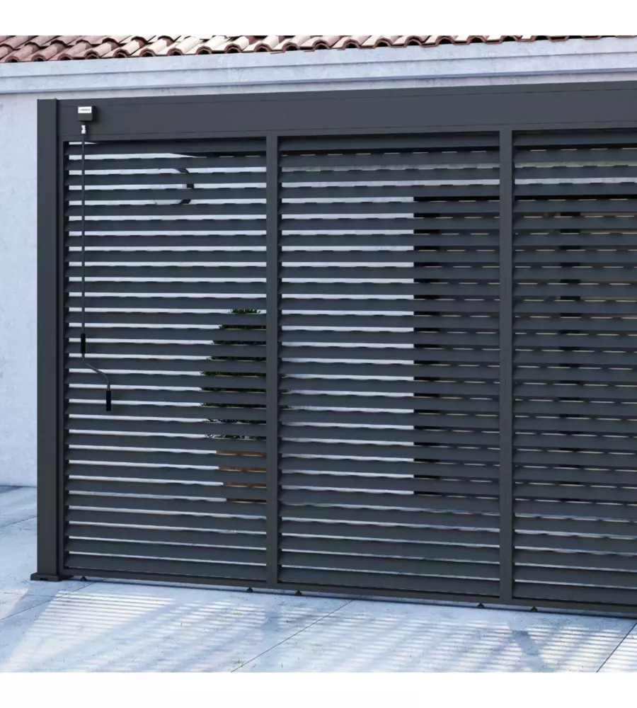 PANNELLO A LAMELLE PER PERGOLA OMBRÉA "VS"  IN ALLUMINIO ANTRACITE 1,3 MT