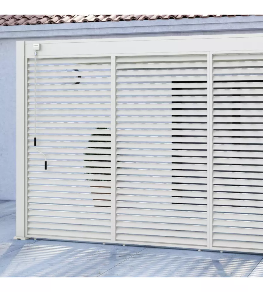 PANNELLO A LAMELLE PER PERGOLA OMBRÉA "VS"  IN ALLUMINIO BIANCO 1,3 MT