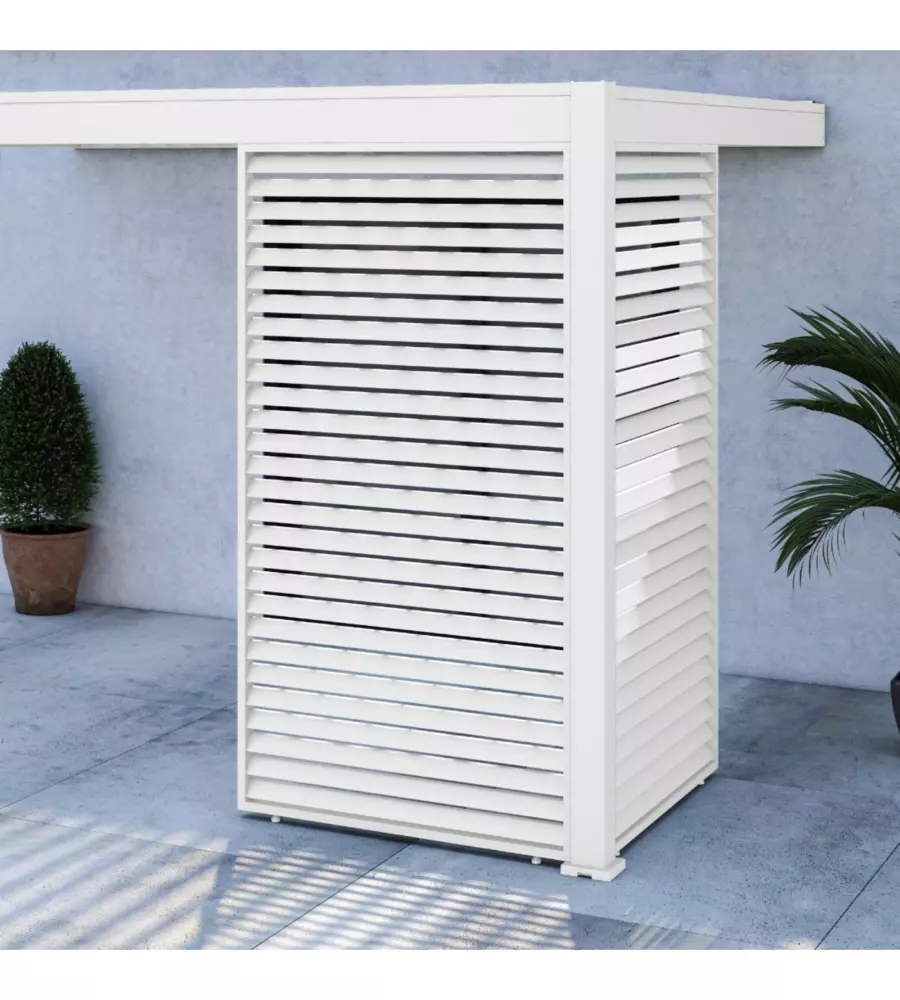 PANNELLO A LAMELLE PER PERGOLA OMBRÉA "VS"  IN ALLUMINIO BIANCO 1,3 MT