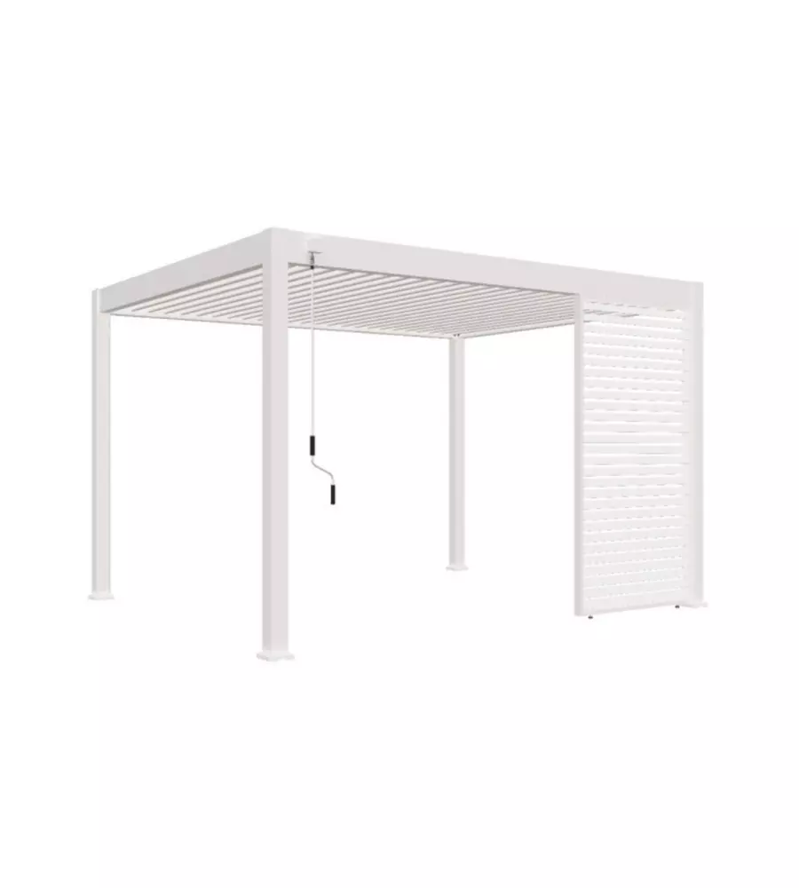 PANNELLO A LAMELLE PER PERGOLA OMBRÉA "VS"  IN ALLUMINIO BIANCO 1,3 MT