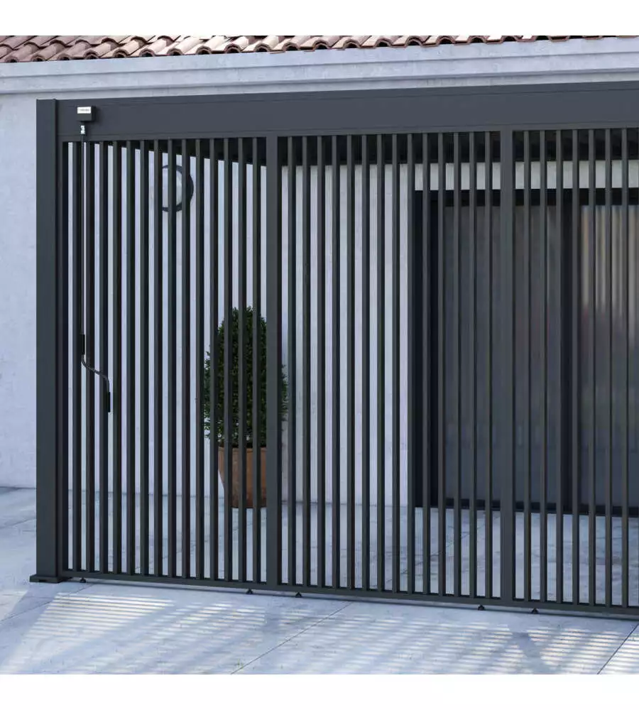 PANNELLO LATERALE PER PERGOLA OMBRÉA "VS" IN ALLUMINIO ANTRACITE 123,5X233,5 CM