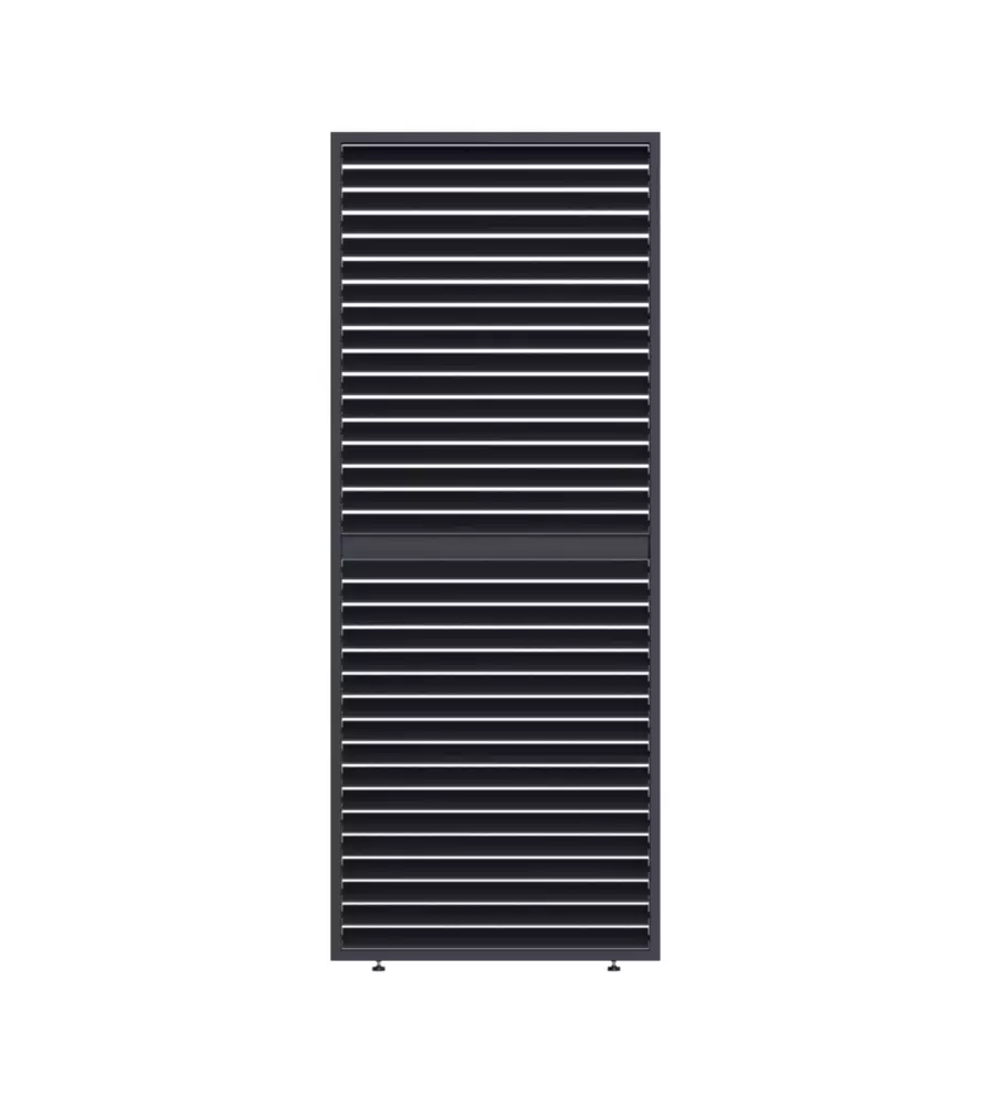 PANNELLO A LAMELLE ORIENTABILI PER PERGOLA OMBRÉA "VS"  IN ALLUMINIO ANTRACITE 1 MT