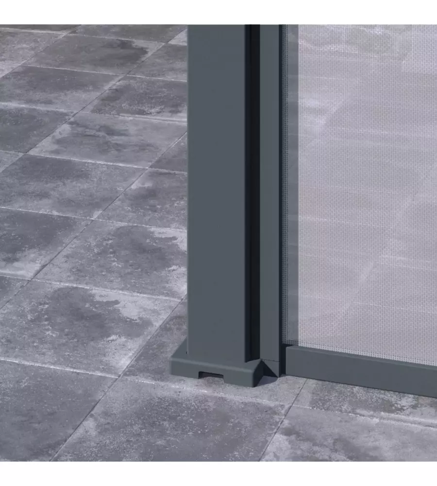 TENDA LATERALE PER PERGOLA OMBRÉA "VS" IN TEXTILENE ANTRACITE LATO 3 MT