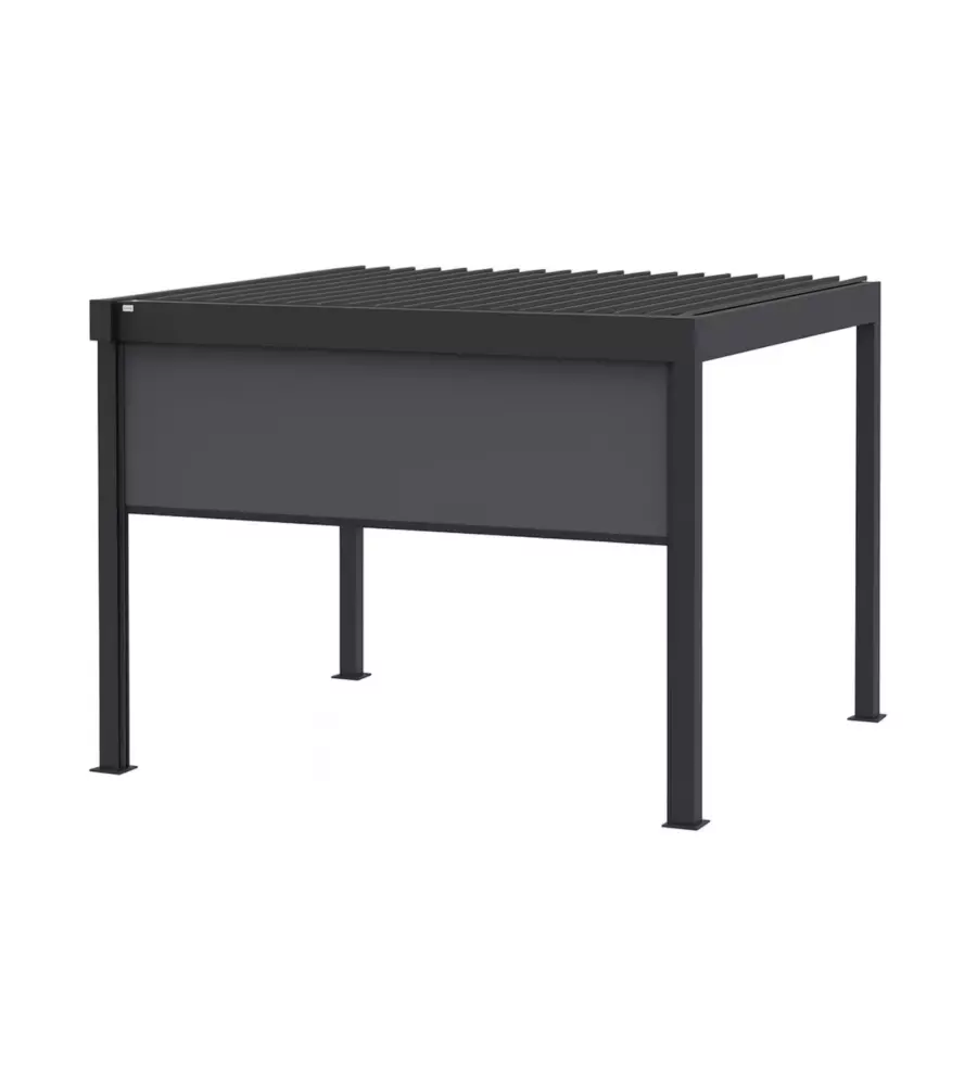 TENDA LATERALE PER PERGOLA OMBRÉA "VS" IN TEXTILENE ANTRACITE LATO 4 MT