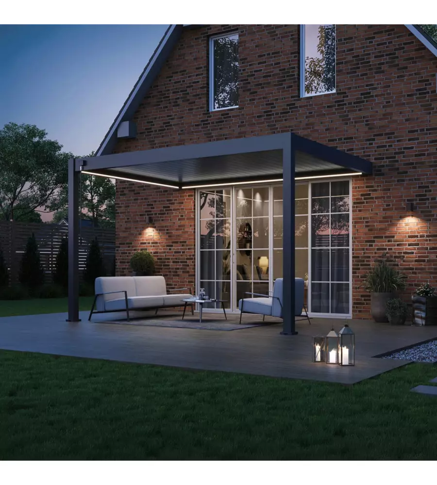 KIT ULLIMINAZIONE LED PER PERGOLA ADDOSSATA OMBRÉA 300X400 CM